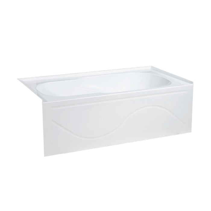 Swiss Madison Ivy 60" x 30" Left-Hand Drain Alcove Bathtub with Apron | SM-AB545