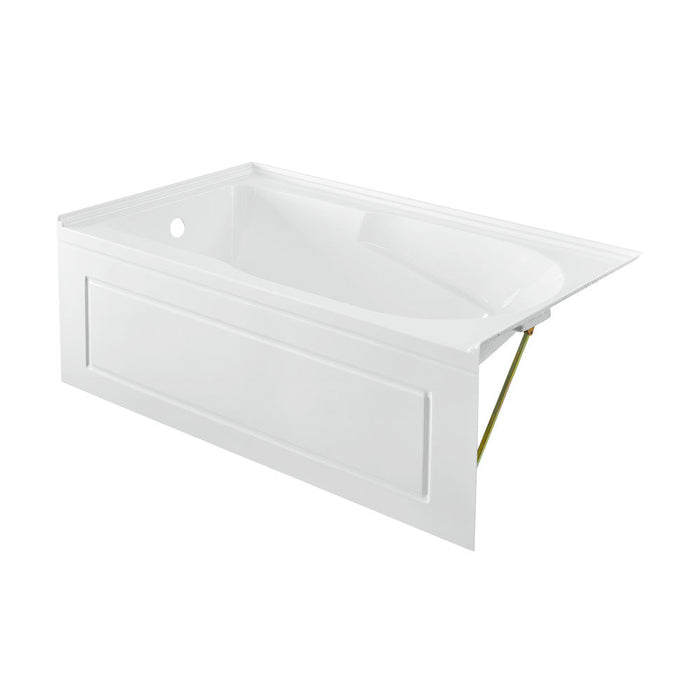 Swiss Madison Concorde 60" x 32" Acrylic Glossy White, Alcove, Integral, Left-Hand Drain, Apron Bathtub | SM-AB561