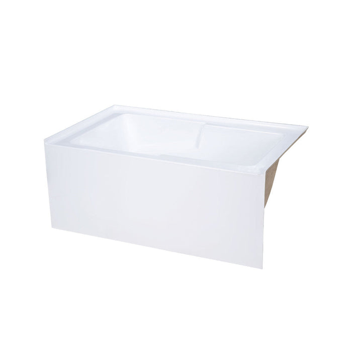 Swiss Madison Voltaire 48" x 30" Right-Hand Drain Alcove Integrated Armrest Bathtub with Apron | SM-AB597