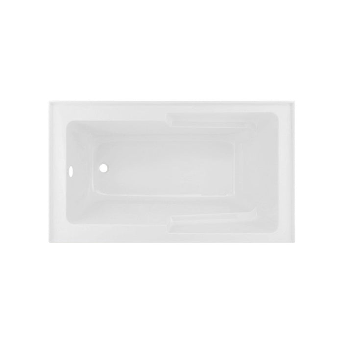 Swiss Madison Voltaire 48" x 30" Left-Hand Drain Alcove Integrated Armrest Bathtub with Apron | SM-AB596