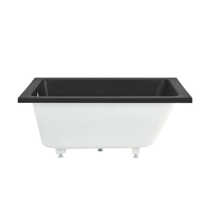 Swiss Madison Voltaire 48" x 32" Reversible Drain Drop-In Bathtub in Matte Black | SM-DB571MB