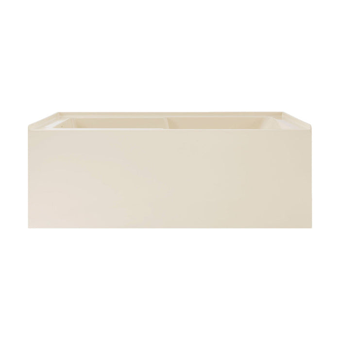 Swiss Madison Voltaire 60" x 30" Left-Hand Drain Alcove Bathtub with Apron in Bisque | SM-AB541BQ