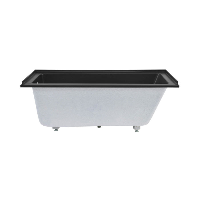 Swiss Madison Voltaire 60" x 30" Left-Hand Drain Alcove Bathtub in Matte Black | SM-DB559MB