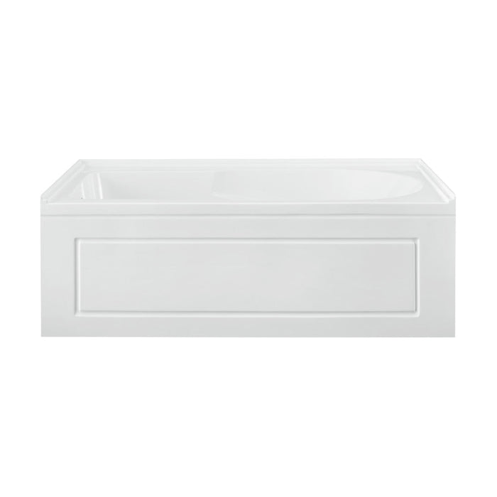 Swiss Madison Concorde 60" x 32" Acrylic Glossy White, Alcove, Integral, Left-Hand Drain, Apron Bathtub | SM-AB561