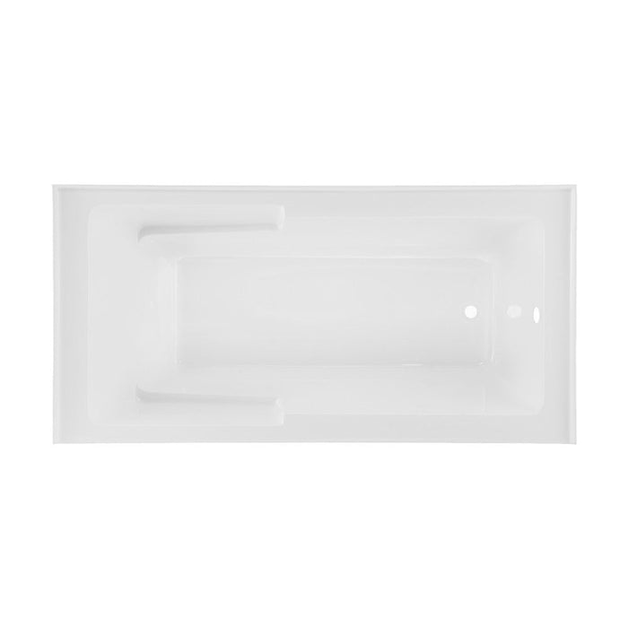 Swiss Madison Voltaire 72" x 36" Right-Hand Drain Alcove Bathtub with Apron and Armrest | SM-AB555
