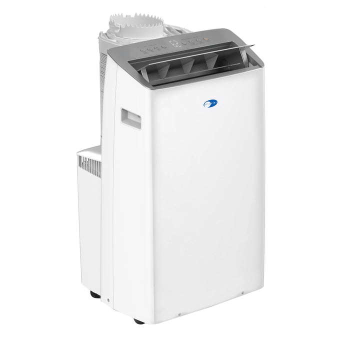 Whynter 12,000 BTU (10,000 BTU SACC) NEX Inverter Dual Hose Cooling Portable Air Conditioner, Dehumidifier, and Fan with Smart Wi-Fi, Up to 500 sq ft in White | ARC-1030WN