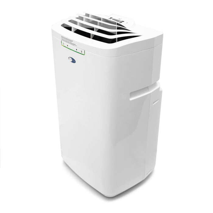 Whynter 11,000 BTU (5,900 BTU SACC) Dual Hose Cooling Portable Air Conditioner, Dehumidifier, and Fan with Activated Carbon Filter, up to 350 sq ft in White | ARC-110WD