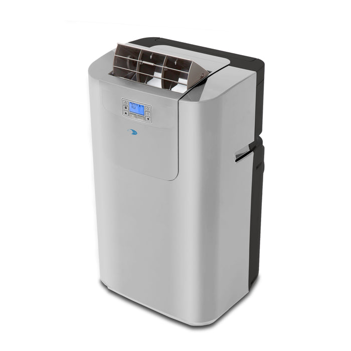 Whynter 12,000 BTU (7,000 BTU SACC) Elite Dual Hose Portable Air Conditioner, Dehumidifier, and Fan with Activated Carbon Filter and Storage bag, up to 400 sq ft in Grey | ARC-122DS