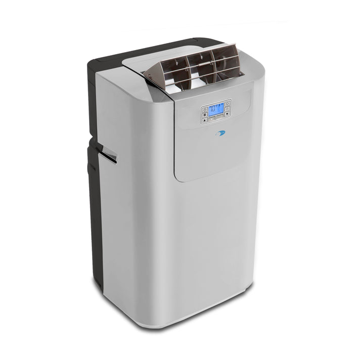 Whynter 12,000 BTU (7,000 BTU SACC) Elite Dual Hose Portable Air Conditioner, Dehumidifier, and Fan with Activated Carbon Filter and Storage bag, up to 400 sq ft in Grey | ARC-122DS