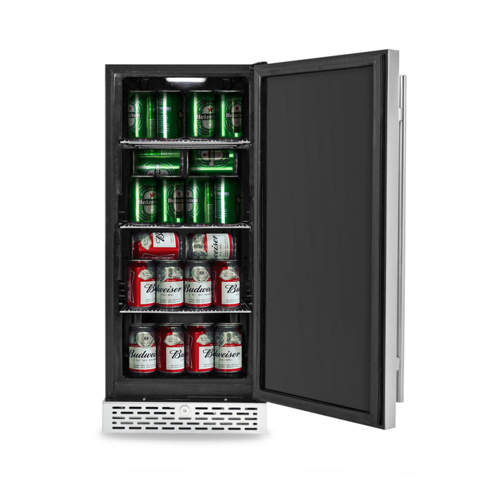 Whynter 15" Built-in 2.9 cu. ft. Beer Keg Froster Beverage Refrigerator with Digital Controls - ETL Sanitation Mark | BEF-286SB