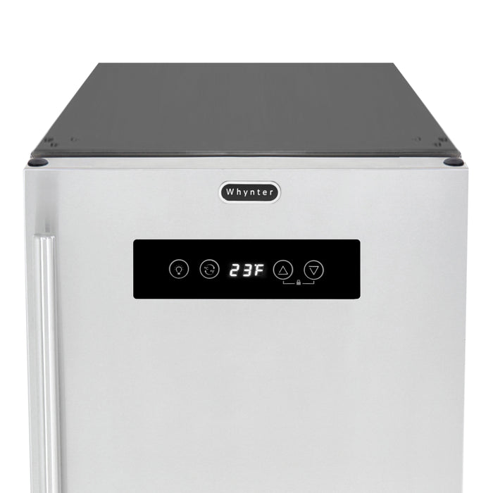 Whynter 15" Built-in 2.9 cu. ft. Beer Keg Froster Beverage Refrigerator with Digital Controls - ETL Sanitation Mark | BEF-286SB