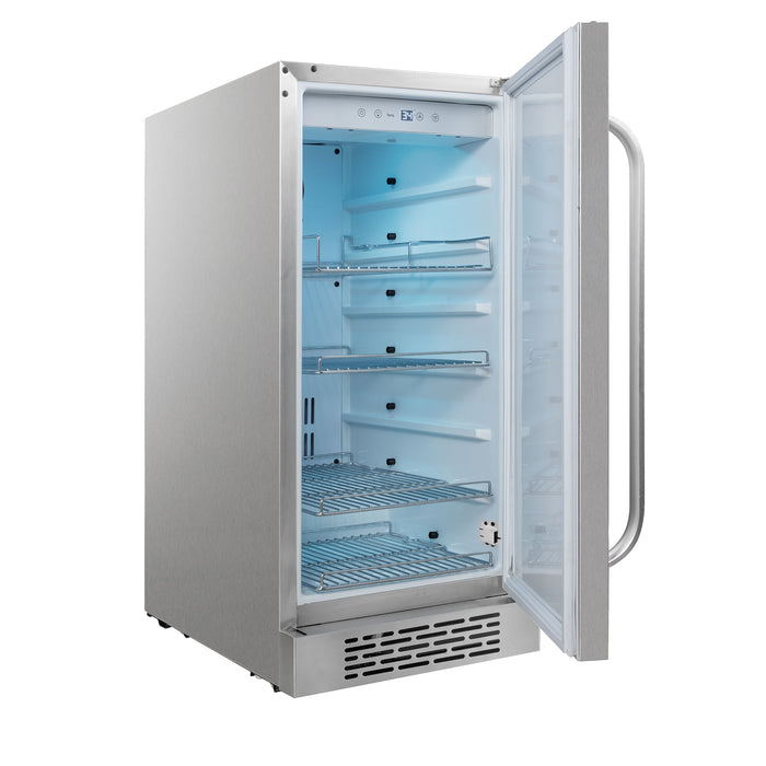 Whynter 15" Built-In Energy Star 3.0 cu. ft. Indoor/Outdoor Beverage Refrigerator Cooler Weather Proof in Stainless Steel | BOR-326FS