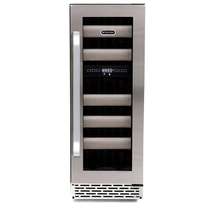 Whynter Elite 17 Bottle Seamless Stainless Steel Door Dual Zone Built-in Wine Refrigerator | BWR-171DS