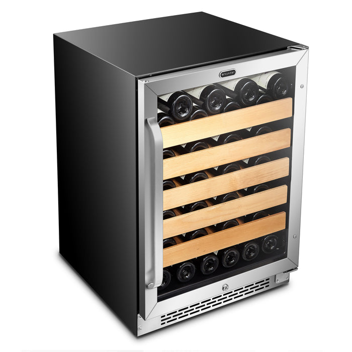 Whynter BWR-541STS/BWR-541STSa 24" Built-In Stainless Steel 54 Bottle Wine Refrigerator Cooler