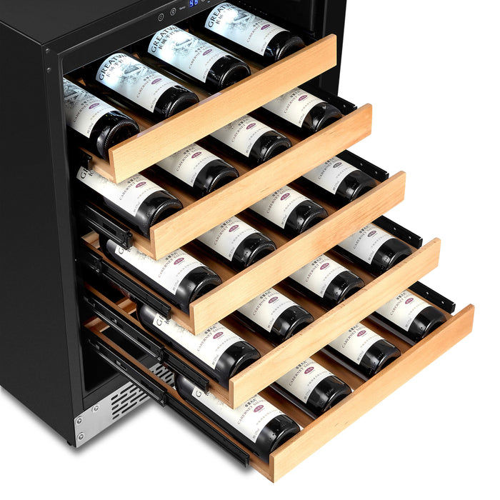 Whynter BWR-541STS/BWR-541STSa 24" Built-In Stainless Steel 54 Bottle Wine Refrigerator Cooler