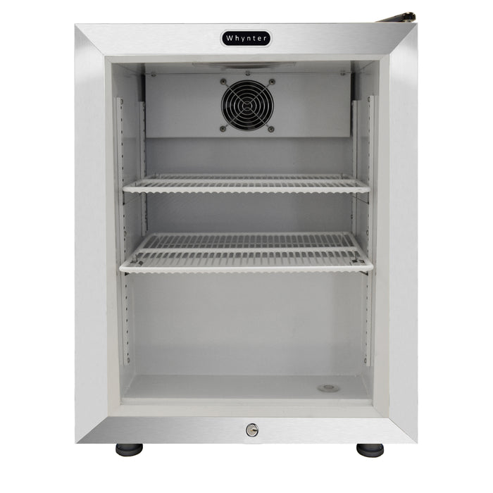 Whynter Countertop Reach-In 1.8 cu ft Display Glass Door Freezer | CDF-177SB