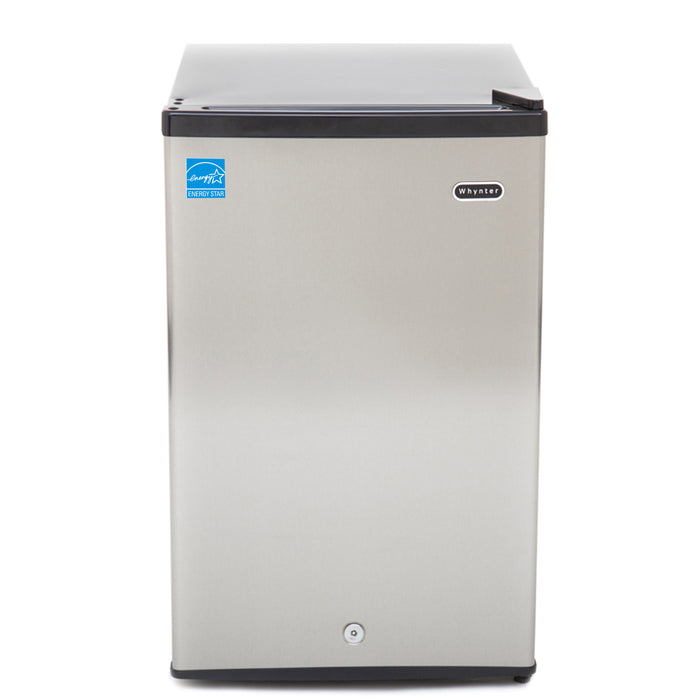 Whynter 3 cu. ft. Energy Star Upright Freezer with Lock - Stainless Steel | CUF-301SS