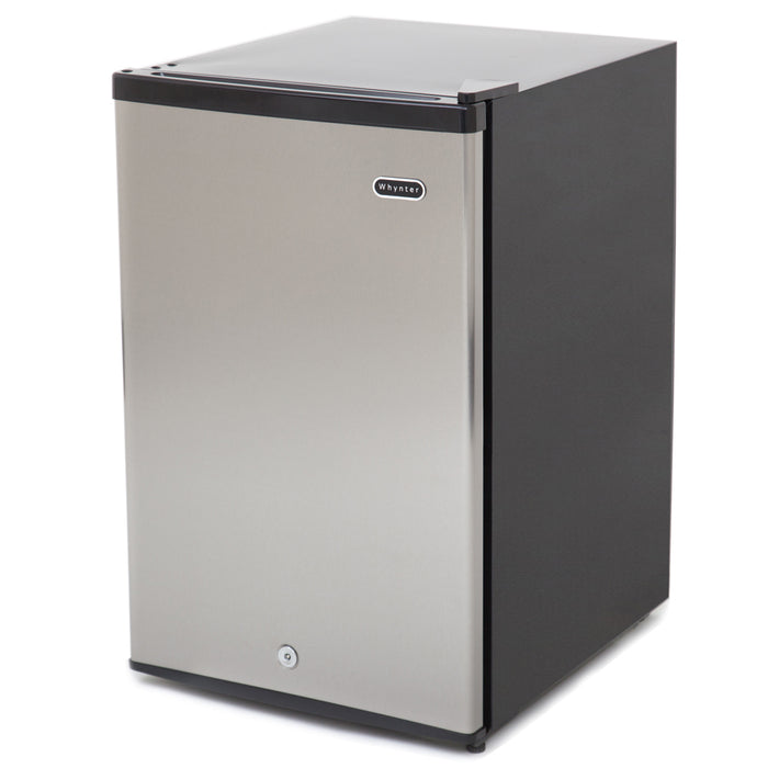 Whynter 3 cu. ft. Energy Star Upright Freezer with Lock - Stainless Steel | CUF-301SS