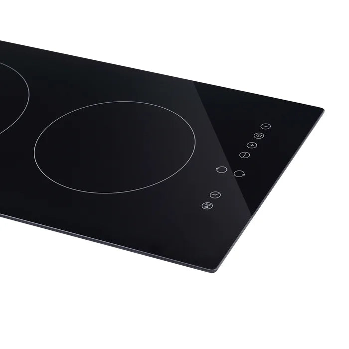 Empava 12 in. Built-in Electric Radiant Cooktop with 2 Elements in Black | EMPV-12REC10