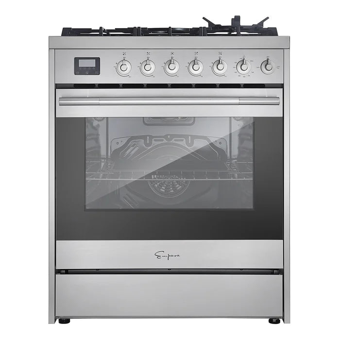 Empava 30 in. Freestanding Range Gas Cooktop And Oven 5.0-cu.ft with 5 Burners | EMPV-30GR06