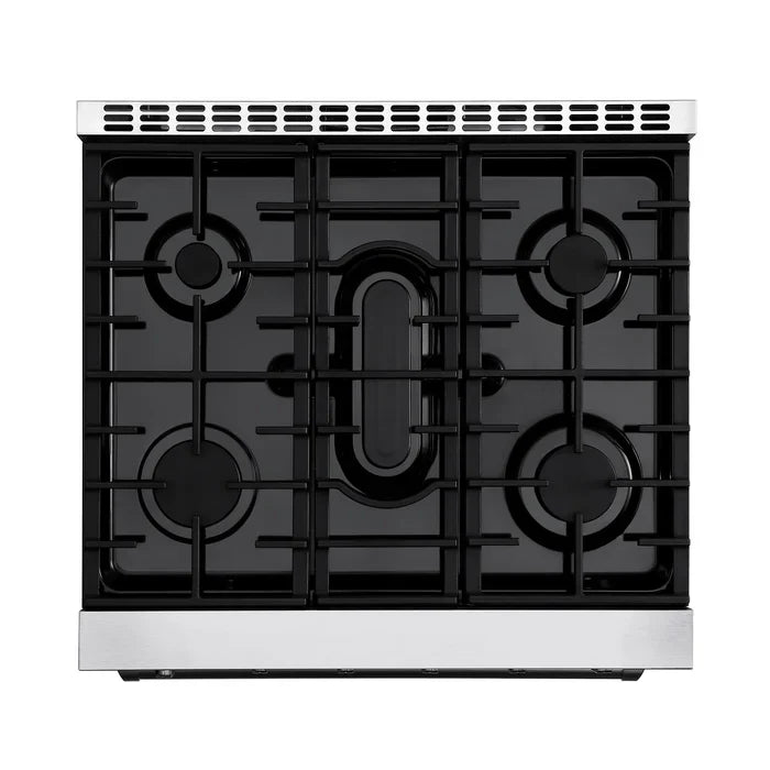 Empava 30 in. Pro-Style Slide-in Single Oven Gas Range 4.5-cu.ft with 5 Burners | EMPV-30GR10