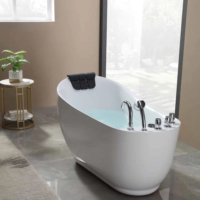 Empava 59 in. Hydrotherapy Freestanding Whirlpool Bathtub | EMPV-59AIS04