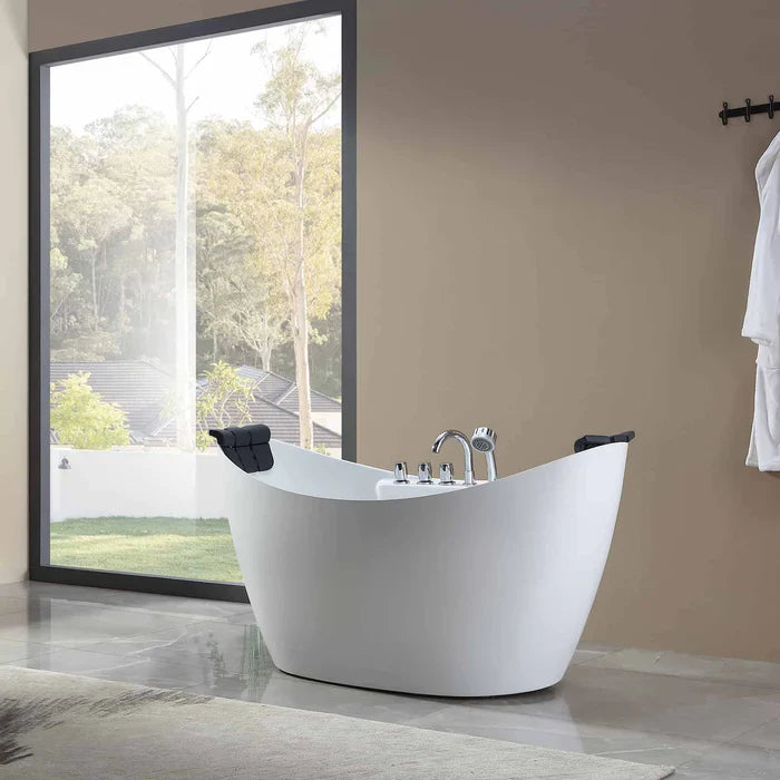 Empava 59 in. Freestanding Whirlpool Bathtub | EMPV-59AIS11