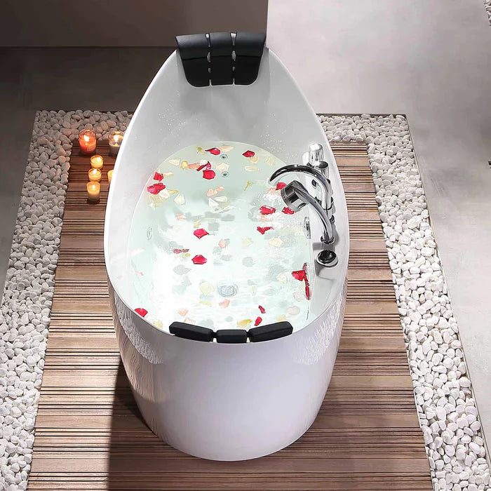 Empava 59 in. Freestanding Whirlpool Bathtub | EMPV-59AIS11