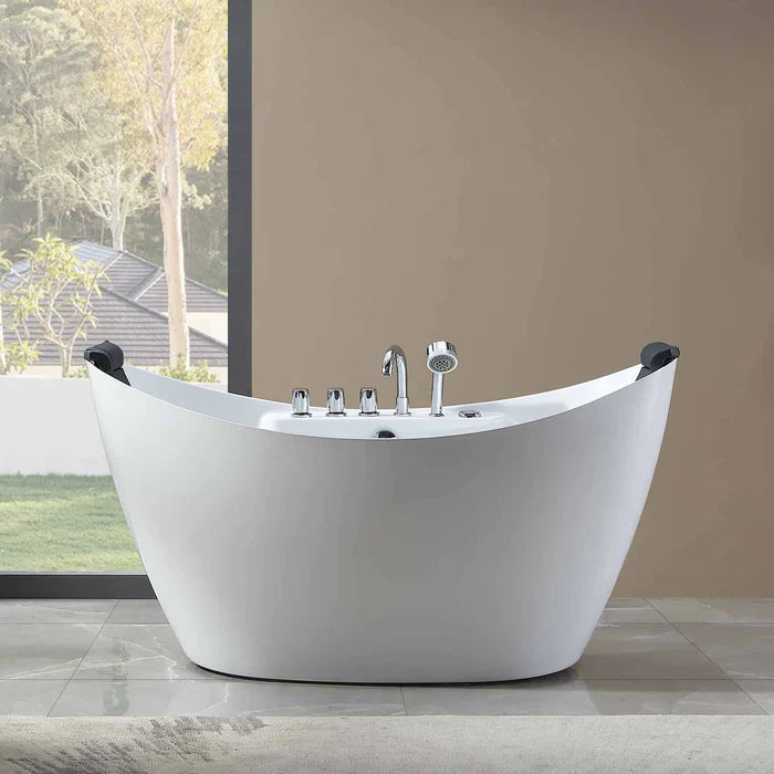 Empava 59 in. Freestanding Whirlpool Bathtub | EMPV-59AIS11