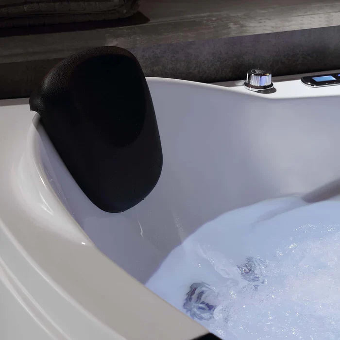 Empava 59 in. Hydrotherapy Corner Whirlpool Bathtub with LED Lights | EMPV-59JT319LED