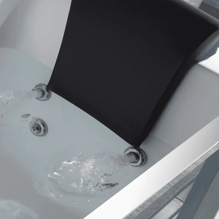 Empava 59 in. Alcove Whirlpool Rectangular Bathtub with LED Lights | EMPV-59JT408LED