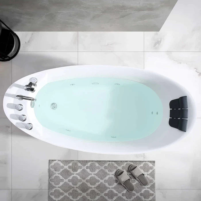 Empava 67 in. Freestanding Whirlpool 2 Person Bathtub | EMPV-67AIS02