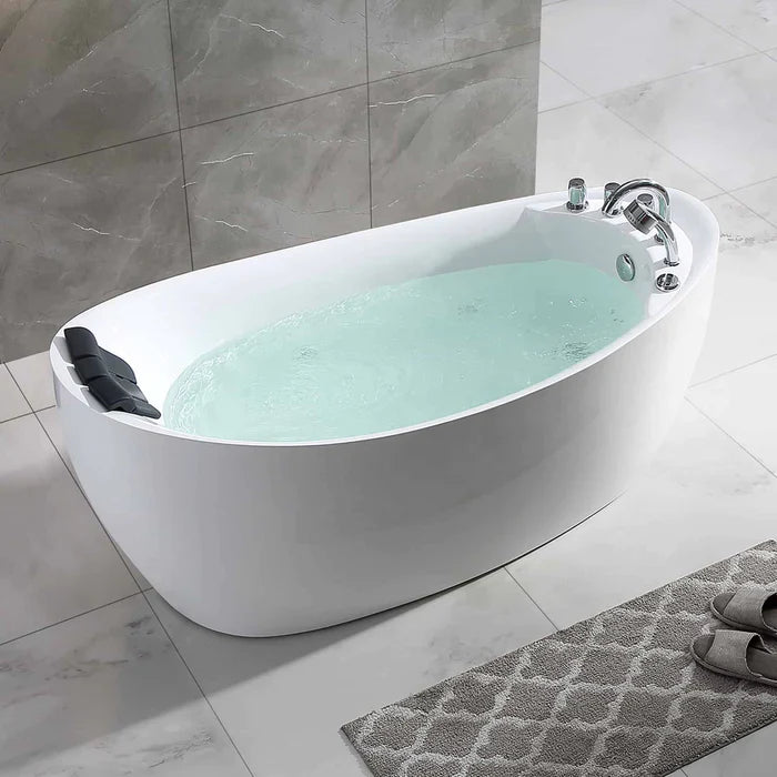 Empava 67 in. Freestanding Whirlpool 2 Person Bathtub | EMPV-67AIS02