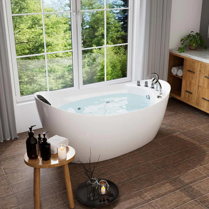 Empava 67 in. Freestanding Whirlpool 2 Person Bathtub | EMPV-67AIS02