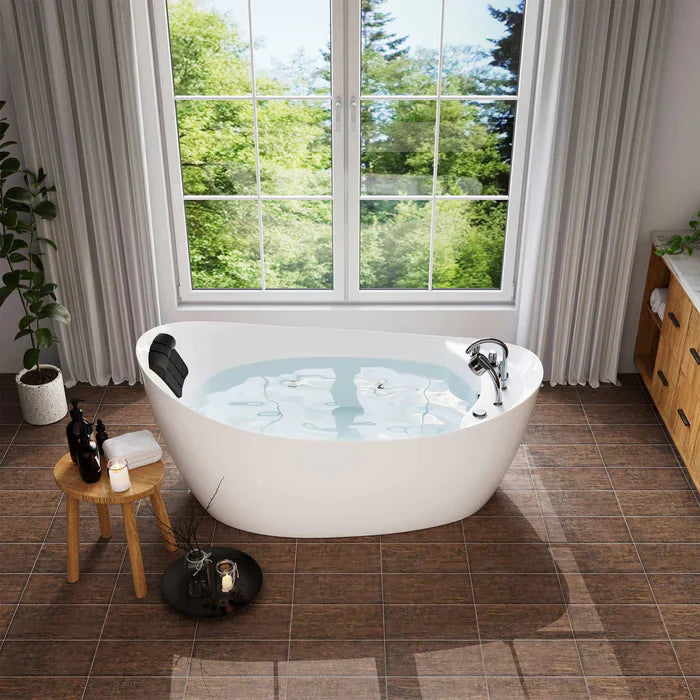 Empava 67 in. Freestanding Whirlpool 2 Person Bathtub | EMPV-67AIS02