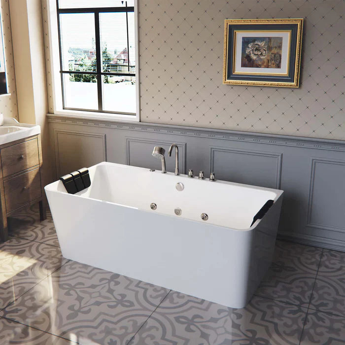 Empava 67 in. Freestanding Whirlpool Bathtub | EMPV-67AIS03