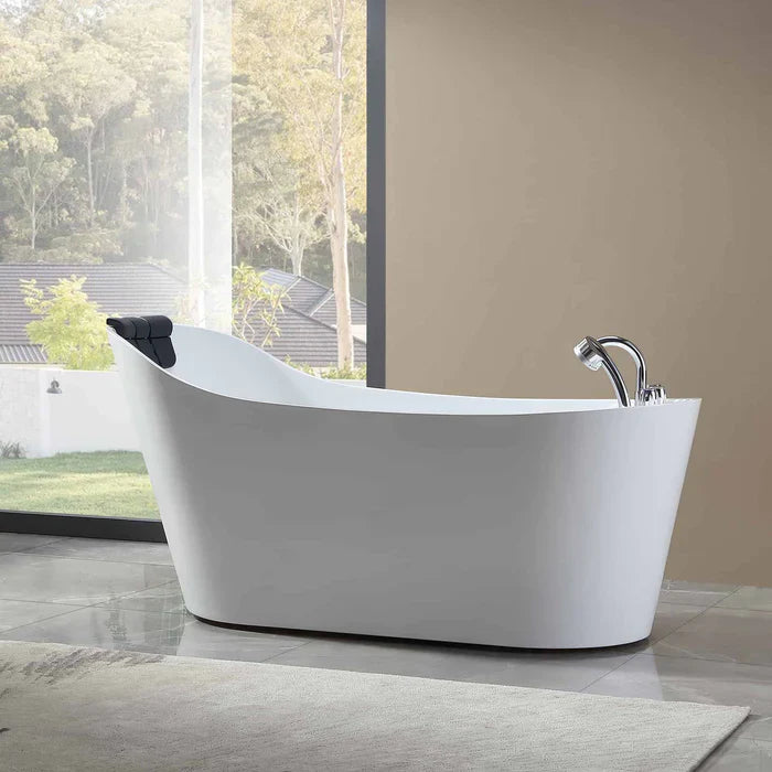 Empava 67 in. Freestanding Oval Whirlpool  Bathtub | EMPV-67AIS09