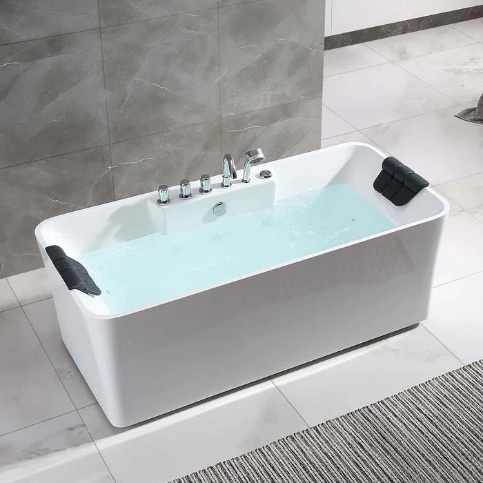 Empava 67 in. Freestanding Rectangle Whirlpool Bathtub | EMPV-67AIS16