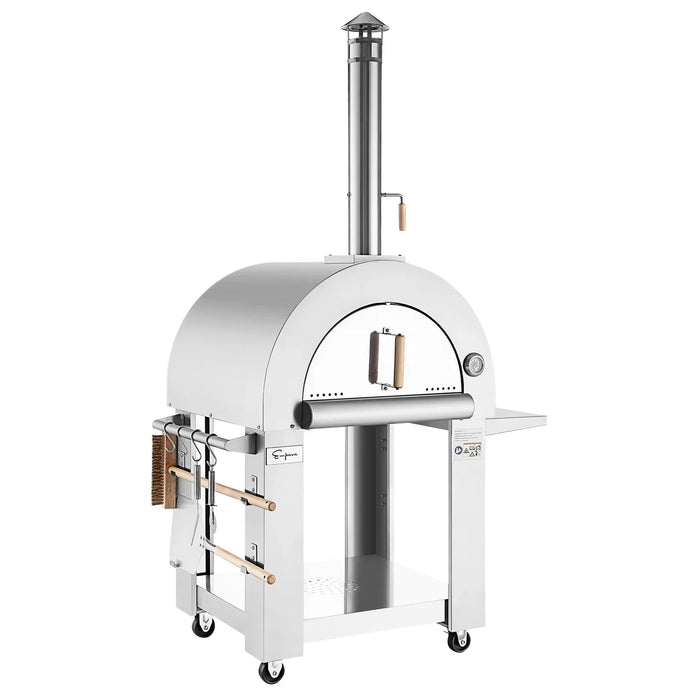 Empava Outdoor Wood Fired Pizza Oven with Side Table | EMPV-PG05