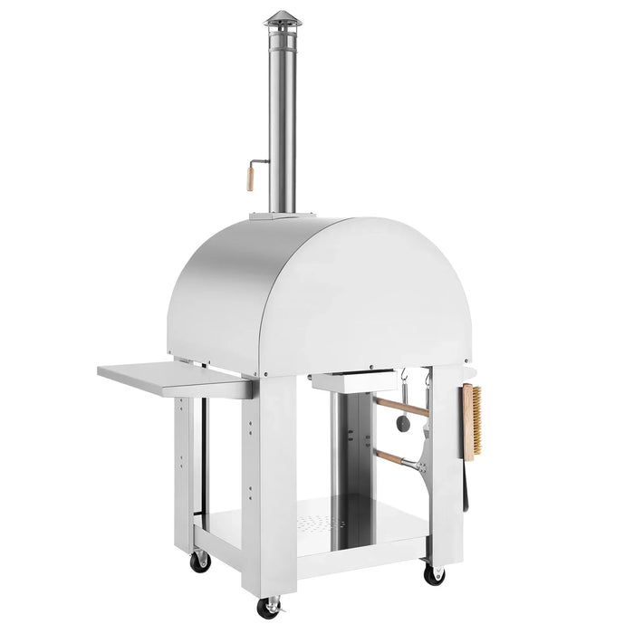 Empava Outdoor Wood Fired Pizza Oven with Side Table | EMPV-PG05