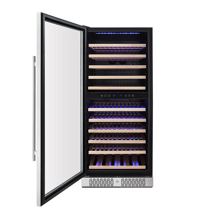 Empava 24 in. 116 Bottle Wine Refrigerator 55" Tall Dual Zone Wine Fridge | EMPV-WC06D