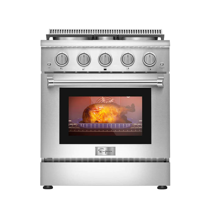 Empava 30 in. Freestanding Range Gas Cooktop And Oven 4.2-cu.ft with 4 Burners | EMPV-30GR03