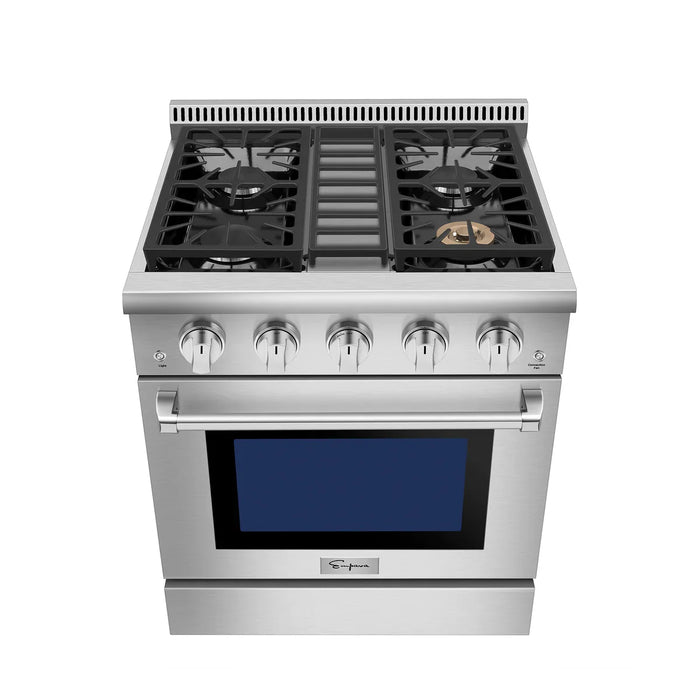 Empava 30 in. Freestanding Range Gas Cooktop And Oven 4.2-cu.ft with 4 Burners | EMPV-30GR03