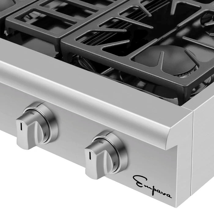 Empava 30 in. Pro-style Built-in Slide-in Gas Cooktop with 4 Burners | EMPV-30GC30