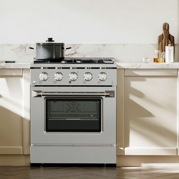 Empava 30 in. Freestanding Range Gas Cooktop And Oven 4.2-cu.ft with 4 Burners | EMPV-30GR03