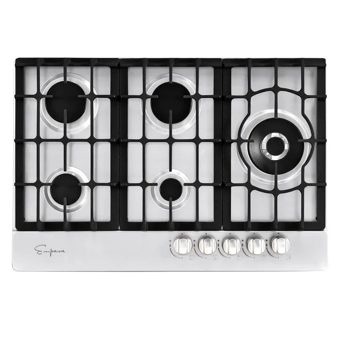 Empava 30 in. Built-in Stainless Steel Gas Stove Cooktop with 5 Burners | EMPV-30GC38