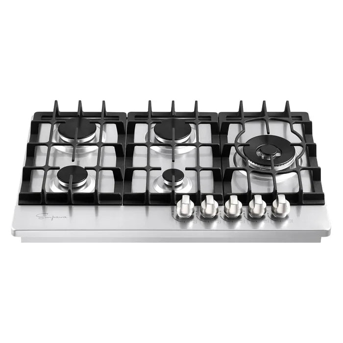 Empava 30 in. Built-in Stainless Steel Gas Stove Cooktop with 5 Burners | EMPV-30GC38