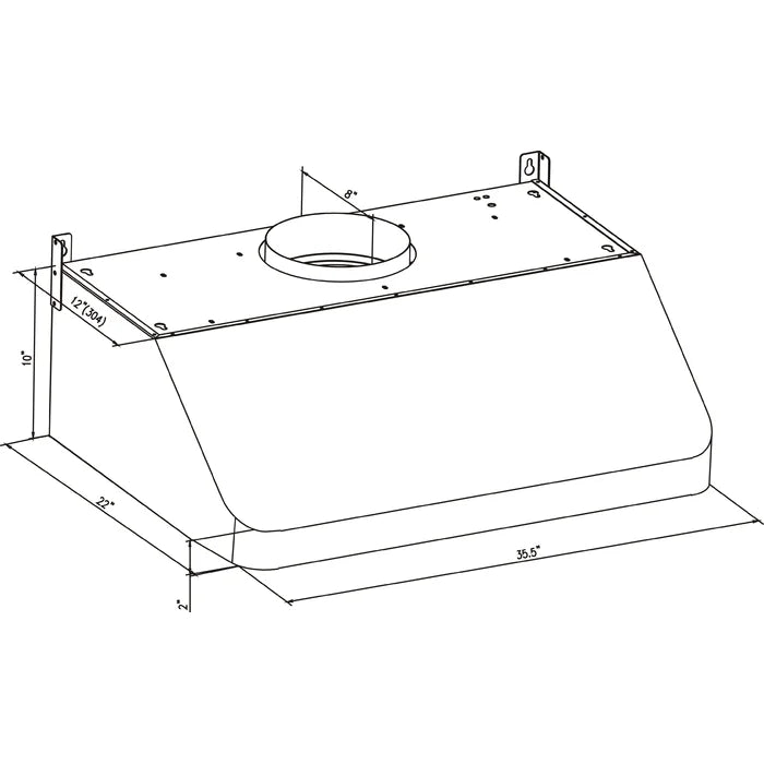 Empava 36 in. 500 CFM Ducted Under Cabinet Range Hood | EMPV-36RH02