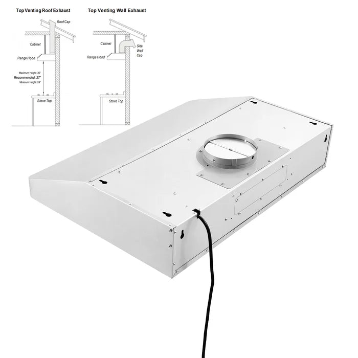 Empava 36 in. 500 CFM Ultra Slim Ducted Under Cabinet Range Hood | EMPV-36RH14