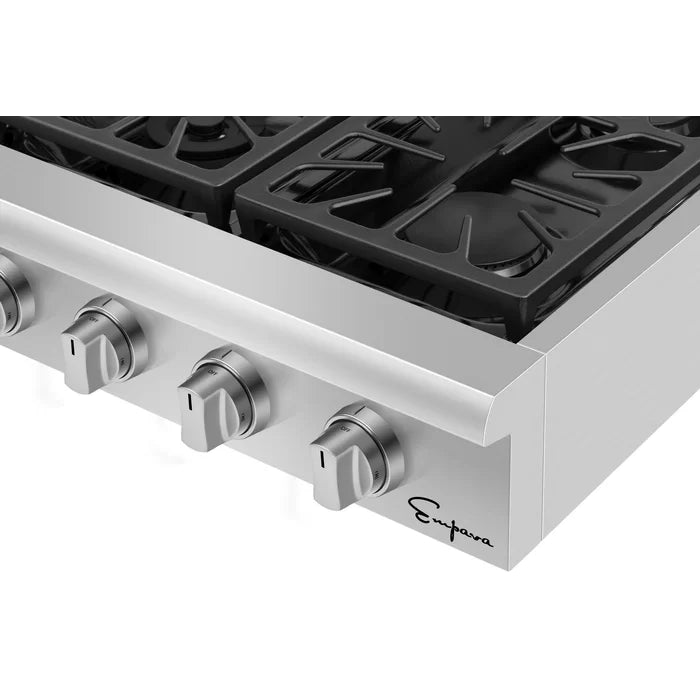 Empava 36 in. Pro-style Built-in Slide-in Gas Cooktops with 6 Burners | EMPV-36GC31